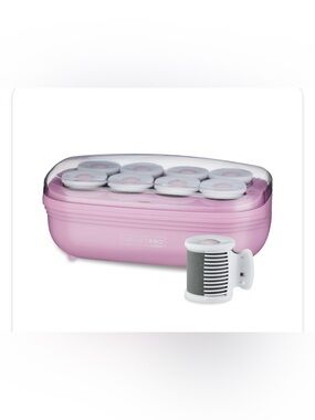 Pink Hot Roller Set with Compact Heat Case